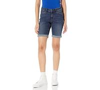 Amazon Essentials Bermuda en Denim avec Poches, Coupe Ajustée Femme, Bleu Jean Foncé, 36