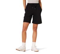 Amazon Essentials Bermuda taille haute en polaire (grandes tailles disponibles) Femme, Noir, M