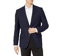 Amazon Essentials Blazer Élégant et Décontracté à Manches Longues, Boutonné sur le Devant, Coupe Classique Homme, Bleu Marine, 58