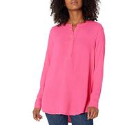Amazon Essentials Blouse Tissée à Manches Longues Femme, Rose Incandescent, M