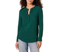 Amazon Essentials Blouse Tissée à Manches Longues Femme, Vert Foncé, XL