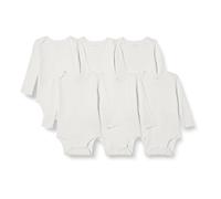 Amazon Essentials Bodies en Coton à Manches Longues Mixte bébé, Lot de 6, Blanc, Prématuré