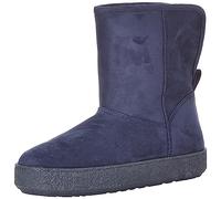Amazon Essentials Botte en peau lainée Femme, Bleu Marine Micro Suède, 36 EU
