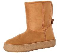 Amazon Essentials Botte en Peau lainée Femme, Havane Micro Suède, 42 EU