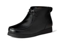Amazon Essentials Bottes Chukka À Bout Mocassin Homme, Noir Faux Cuir, 41 EU