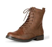 Amazon Essentials Bottes de combat à lacets pour femme, cognac, 38 EU