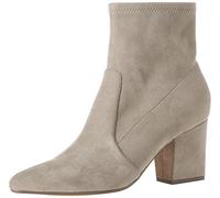 Amazon Essentials Bottines à Talons Ajustées et Souples Femme, Gris Colombe Micro Suède, 41.5 EU Large