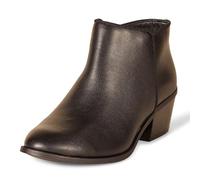 Amazon Essentials Bottines Femme, Noir Faux Cuir, 38.5 EU