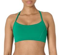 Amazon Essentials Brassière de Sport Ultra-Doux à Bretelles Fines, Maintien Léger, Dos en Y, pour le Yoga Femme, Vert Émeraude, XXL