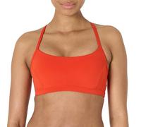 Amazon Essentials Brassière de Sport Ultra-Doux à Bretelles Fines, Maintien Léger, Dos en Y, pour le Yoga Femme, Rouge Vif, L