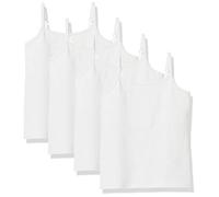 Amazon Essentials Caraco à Superposer Fille, Lot de 4, Blanc, 9 Ans
