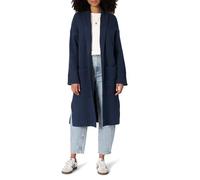 Amazon Essentials Cardigan Long en Coton mélangé épais pour Femme, Coupe surdimensionnée, Texture Point de Couture, Bleu Marine, Taille XL