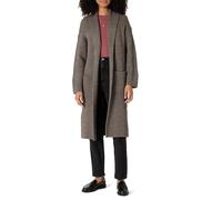 Amazon Essentials Cardigan Long en Coton mélangé épais pour Femme, Coupe surdimensionnée, Texture Point de Couture, Marron chiné, Taille M