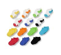 Amazon Essentials Chaussettes Basses Matelassées en Coton Mixte enfant, Lot de 14, Multicolore/Chiné, S (2-4 ans)