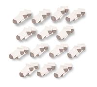 Amazon Essentials Chaussettes Basses Matelassées en Coton Mixte Enfante, 14 Paires, Blanc/Gris, 8 ans