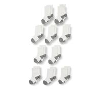 Amazon Essentials Chaussettes de Sport en Coton Mixte Enfante, 10 Paires, Blanc/Gris, 4-5 Ans