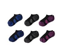Amazon Essentials Chaussettes de Sport Invisibles Rembourrées en Coton Performance Femme, Lot de 6