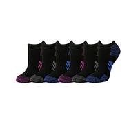 Amazon Essentials Chaussettes de Sport Invisibles Rembourrées en Coton Performance Femme, Lot de 6