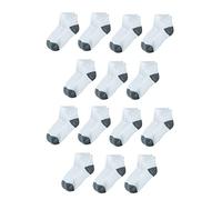 Amazon Essentials Chaussettes en coton, longueur chevilles Mixte enfant, Lot de 14, Blanc Gris Chiné, 2-3 ans