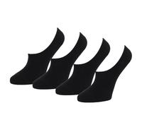 Amazon Essentials Chaussettes Invisibles, Très Courtes Femme, 4 Paires, Noir, 36-39.5