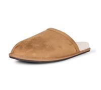 Amazon Essentials Chaussons Douillets Homme, Brun Châtaigne Micro Suède, 42 EU
