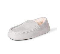Amazon Essentials Chaussons Mocassins Homme, Gris Micro Suède, 47 EU