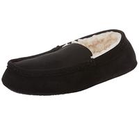 Amazon Essentials Chaussons Mocassins Homme, Noir Micro Suède, 39.5 EU
