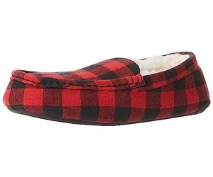Amazon Essentials Chaussons Mocassins Homme, Noir Rouge Carreaux Western, 41 EU