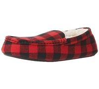 Amazon Essentials Chaussons Mocassins Homme, Noir Rouge Carreaux Western, 46 EU