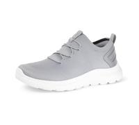 Amazon Essentials Chaussures de Course Légères Mixte enfant, Blanc Gris, 37 EU