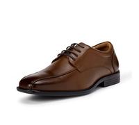 Amazon Essentials Chaussures Derby à Bout Carré à Double Couture Homme, Havane, 42 EU