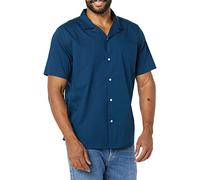 Amazon Essentials Chemise de Vacances boutonnée à Manches Courtes pour Homme, Coupe ajustée, Bleu Marine, Taille XXL