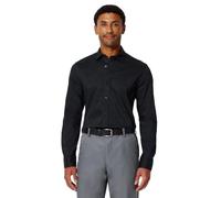 Amazon Essentials Chemise Habillée à Col Ouvert, Extensible et Infroissable, Coupe Cintrée Homme, Noir, XXL