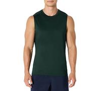 Amazon Essentials Chemise Moulante Stretch sans Manches Légère Active Quick Dry Homme, Vert Foncé, XXL