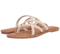Amazon Essentials Claquettes Plates à Lanières Femme, Beige Clair, 35 EU