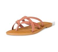 Amazon Essentials Claquettes Plates à Lanières Femme, Rosé Grisé, 35.5 EU