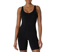 Amazon Essentials Combinaison Courte Active FormFlex avec Soutien-Gorge Intégré, Ultra Douce Femme, Noir, M