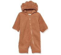 Amazon Essentials Combinaison en polaire Sherpa Mixte Bébé, Caramel Clair, 0-3 mois