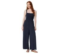 Amazon Essentials Combinaison sans manches à col carré et jambes larges Femme, Bleu Marine, M