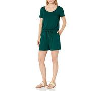 Amazon Essentials Combishort à Manches Courtes et Encolure Ronde Femme, Vert Jade, XL