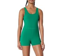 Amazon Essentials Combishort de Gym en Tissu FormFlex Ultradoux, avec Short à Entrejambe de 7,6cm Fille, Vert Émeraude, 6-7 ans