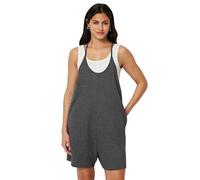 Amazon Essentials Combishort sans manches coupe oversize pour femme, anthracite chiné, taille XL