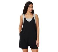 Amazon Essentials Combishort sans manches coupe oversize pour femme, noir, taille XS