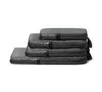 Amazon Essentials Cubes de Rangement Compression Ultra-légers avec Fermeture Éclair, Lot de 4, Gris