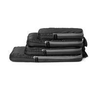 Amazon Essentials Cubes de Rangement Compression Ultra-légers avec Fermeture Éclair, Lot de 4, Noir