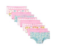 Amazon Essentials Culotte Hipster en Jersey de Coton Fille, Lot de 10, Vichy, Fleur, Rose, 11-12 ans
