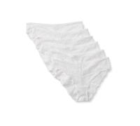 Amazon Essentials Culottes en Dentelle Galloon Extensible, Modèles Bikini, Hipster, String et Taille Haute Femme, Lot de 6, Blanc, 48
