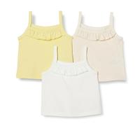 Amazon Essentials Débardeur Caraco d’Été en Coton Coupe Ajustée Fille, Lot de 3, Avoine Chiné/Jaune Pastel/Blanc, 9 ans