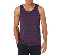 Amazon Essentials Débardeur Coupe Régulière Homme, Bordeaux Bleu Marine Rayures, XL