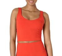 Amazon Essentials Débardeur Court de Sport Extensible et Ultra Doux avec Soutien-Gorge Intégré, Soutien Léger Femme, Rouge Vif, XXL